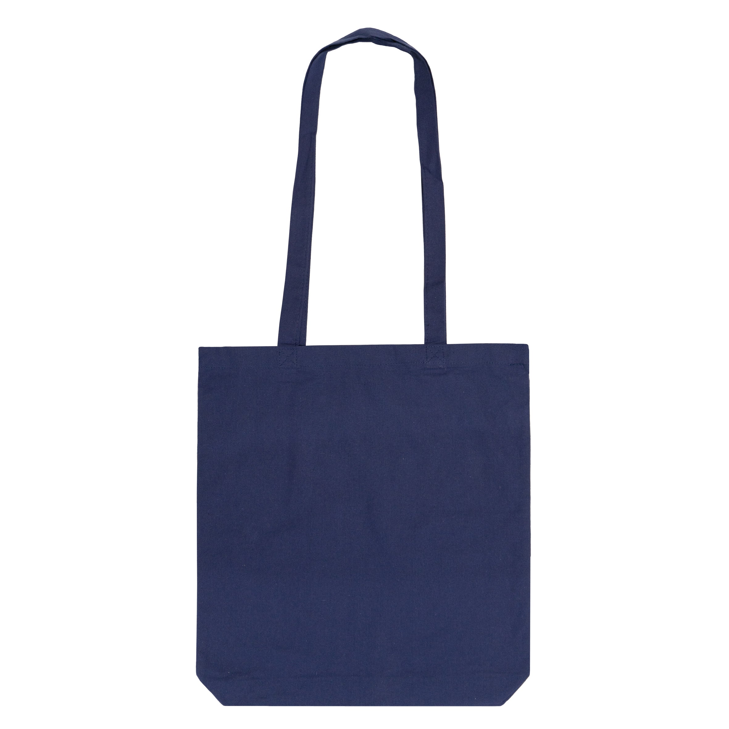Cotton Navy Blue Tote Bag