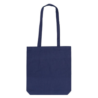 Cotton Navy Blue Tote Bag